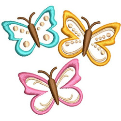 Diseño Para Bordado Mariposas