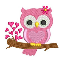 Embroidery Design Owl In The Gal 2