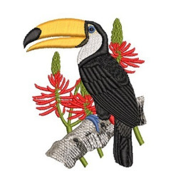 Embroidery Design Toucan 8 Cm