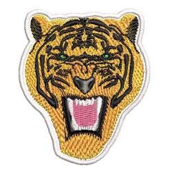 Matriz De Bordado Tigre 6 Cm Pacth