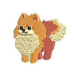 Embroidery Design Spitz Dog
