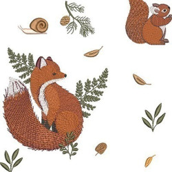Embroidery Design Animals Of The Forest 2
