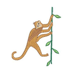 Embroidery Design Safari Monkey 2