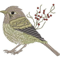 Embroidery Design Bird 9 Cm