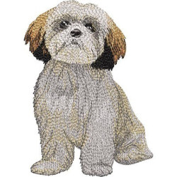 Diseño Para Bordado Perro Lhasa Apso