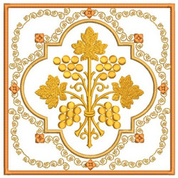 Embroidery Design Embroidered Altar Cloths Golden Grape 194