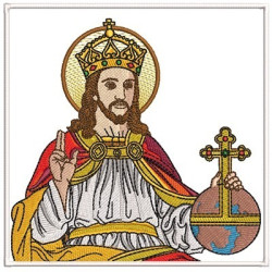 EMBROIDERED ALTAR CLOTHS KING CHRIST 201