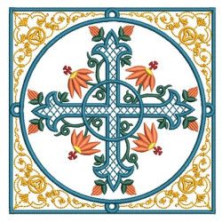 EMBROIDERED ALTAR CLOTHS DECORATED CROSS 211