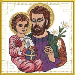 Embroidery Design 5 Embroidered Altar Cloths Saint Joseph 227