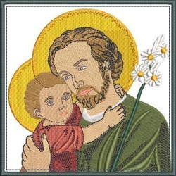 5 EMBROIDERED ALTAR CLOTHS SAINT JOSEPH 231