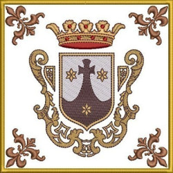 Matriz De Bordado Alfaia Escudo Das Carmelitas 281