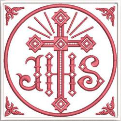 Diseño Para Bordado Ornamentos Liturgicos Jhs 282