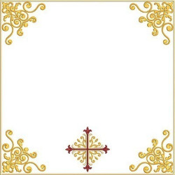 Diseño Para Bordado Ornamentos Liturgicos Cruz Decorada 288