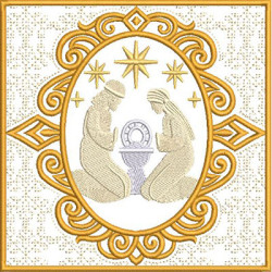 Embroidery Design Altar Cloths Sacred Family 304