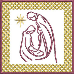 Embroidery Design Altar Cloths Sacred Family 305