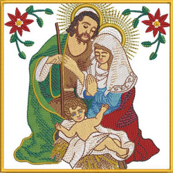 Embroidery Design Altar Cloths Sacred Family 308