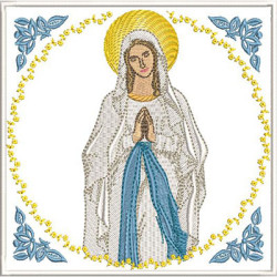 Matriz De Bordado Conjunto De Alfaias Nossa Senhora De Lourdes 310