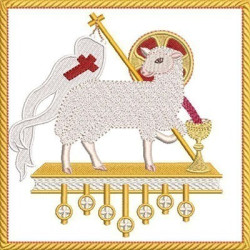 Embroidery Design Altar Cloths Lamb 312