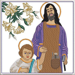 EMBROIDERED ALTAR CLOTHS SAINT JOSEPH WORKER 323