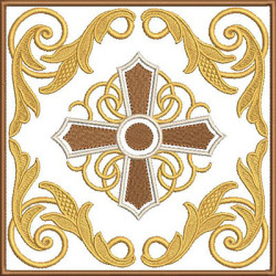 Embroidery Design Embroidered Altar Cloths Decorated Cross 329