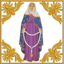 Diseño Para Bordado Juego De Altar Nuestra Señora De Las Lágrimas 337