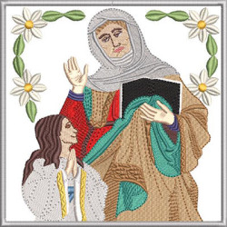 Embroidery Design Altar Cloths Cross Saint Anna 344