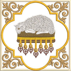 Embroidery Design Altar Cloths Lamb Of God 346