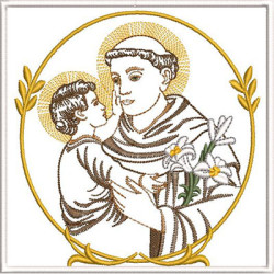 Embroidery Design Altar Cloths Saint Anthony 350