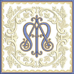 Embroidery Design Altar Cloths Marian 356