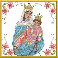 Embroidery Design Altar Cloths Our Lady Of The Rosary 357