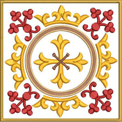 Embroidery Design Altar Cloths Decorated Cross 359