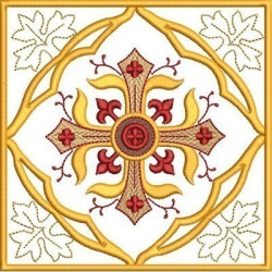 Embroidery Design Altar Cloths Decorated Cross 364