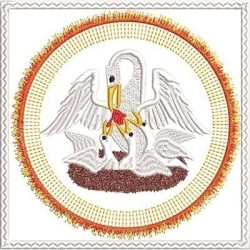 Embroidery Design Altar Cloths Liturgical Pelican 384