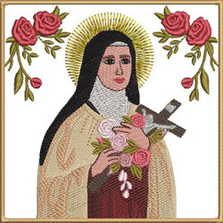 Diseño Para Bordado Juego De Altar Santa Teresa Del Niño Jesús 386