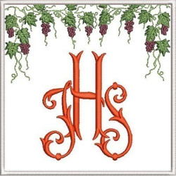 Embroidery Design Altar Cloths Grapes With Jhs 402