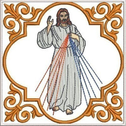 Diseño Para Bordado Juego De Altar Jesús Misericordioso 404