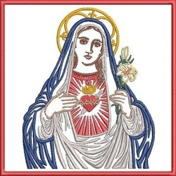 Embroidery Design Altar Cloths Immaculate Heart 407
