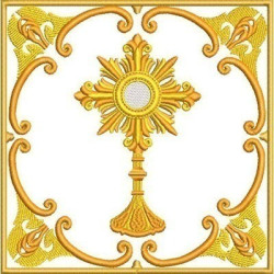 Embroidery Design Altar Cloths Monstrance 412