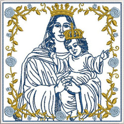 Diseño Para Bordado Juego De Altar Nuestra Señora De La Salud 419