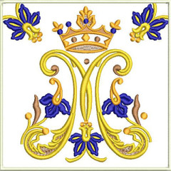 Embroidery Design Altar Cloths Decorated Marian 478..