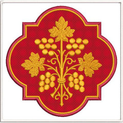 Embroidery Design Altar Cloths Grapes 488..