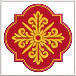 Diseño Para Bordado Juego De Altar Cruz Decorada 489