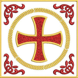 Embroidery Design Altar Cloths Maltese Cross 494