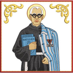 Embroidery Design Altar Cloths Saint Maximilian Maria Kolbe 495