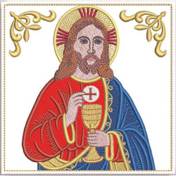 Embroidery Design Altar Cloths Eucharistic Jesus 496