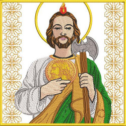 Diseño Para Bordado Juego De Altar San Judas Tadeo 510