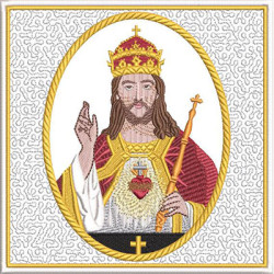 Embroidery Design Altar Cloths Christ The King 515