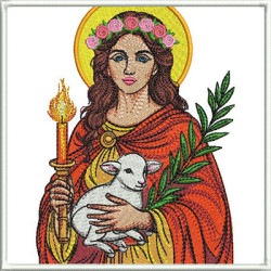 Embroidery Design Altar Saint Agnes 554