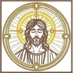 Embroidery Design Altar Jesus Outlined 557