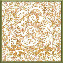 Embroidery Design Altar Holy Family Contour 560